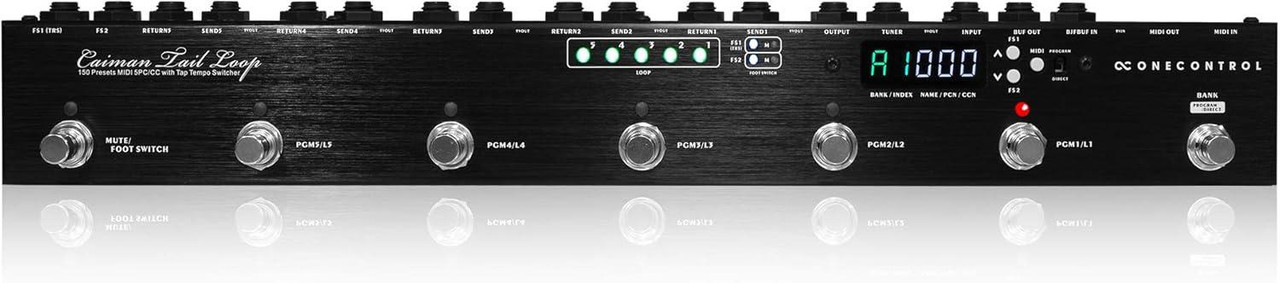 One Control Caiman Tail Loop Programmable Pedal Switcher